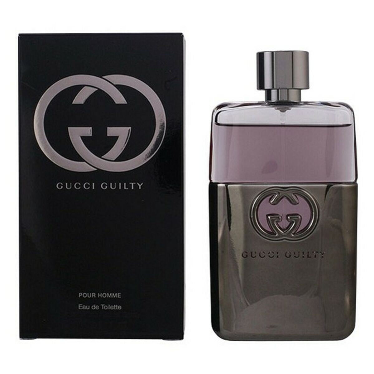 Men's Perfume Gucci EDT bottle and packaging, featuring Gucci Guilty Homme Eau de Toilette.