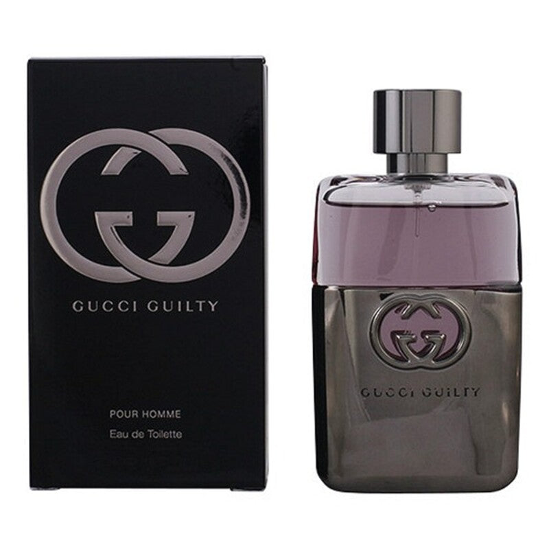 Men's Perfume Gucci EDT in an elegant bottle with Gucci Guilty branding, showcasing the Eau de Toilette fragrance.