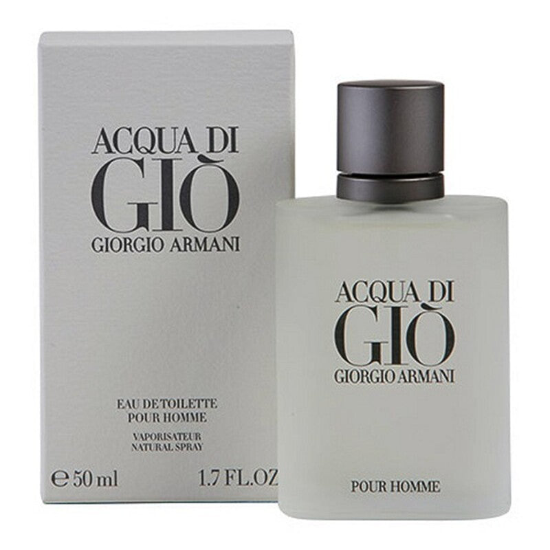 Men's Perfume Giorgio Armani EDT in 50ml bottle with box, showcasing the Acqua di Gio fragrance for men.