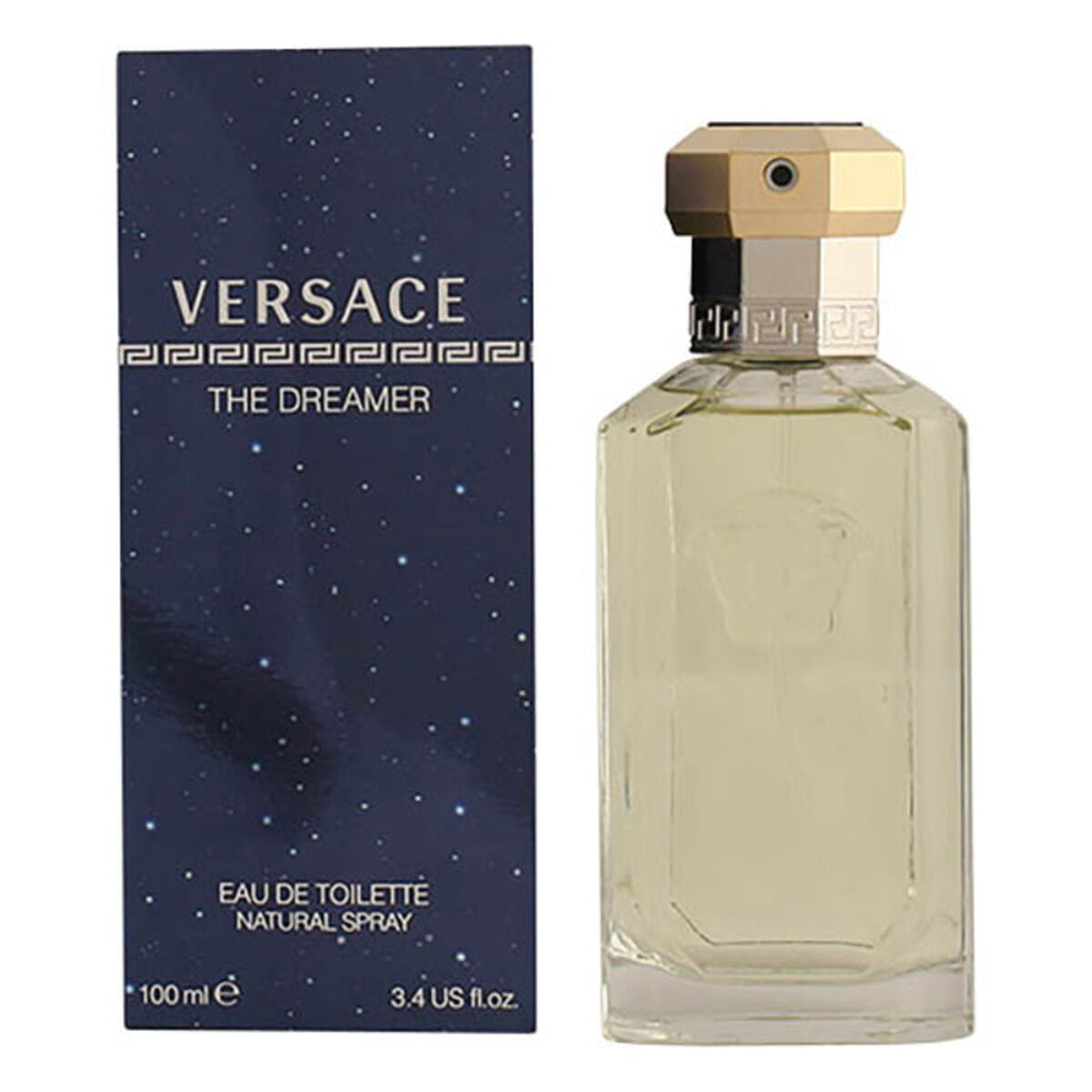 Men's Perfume Versace 8015150274166 EDT 100 ml in a stylish bottle with a box packaging.