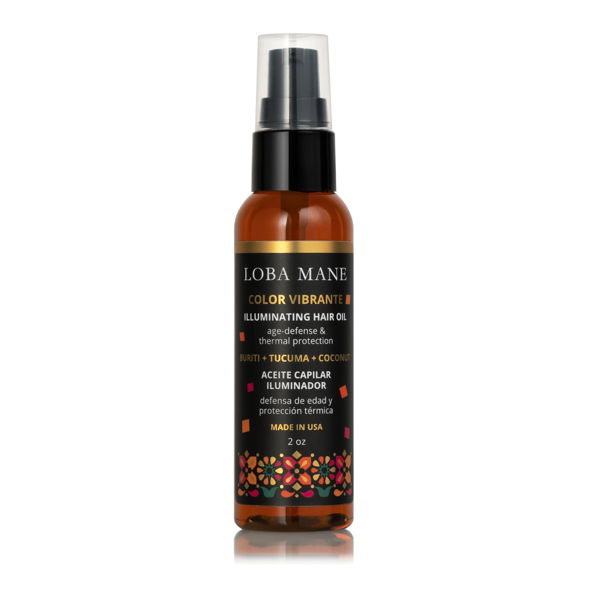 The Illuminating Oil, a rejuvenating hair oil providing moisture, shine, and UV protection for hair.