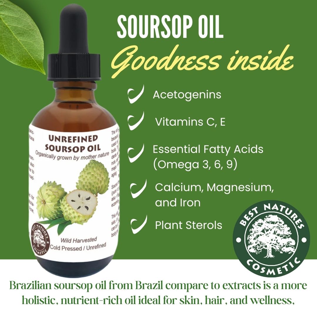 Soursop Graviola Guanabana Oil (organic, cold pressed, unrefined)
