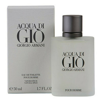 Men's Perfume Giorgio Armani EDT in a bottle with a box, showcasing the Acqua di Gio fragrance for men.