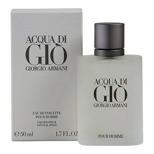 Men's Perfume Giorgio Armani EDT in a bottle with a box, showcasing the Acqua di Gio fragrance for men.