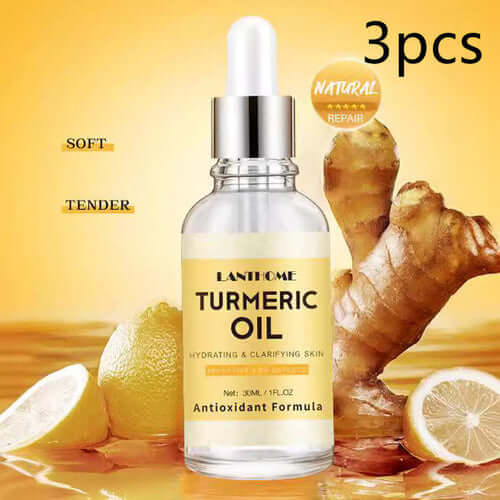 GlowRoot™ – 5-Piece Turmeric Skincare Kit for Radiant Skin with turmeric oil, hydrating and clarifying features.