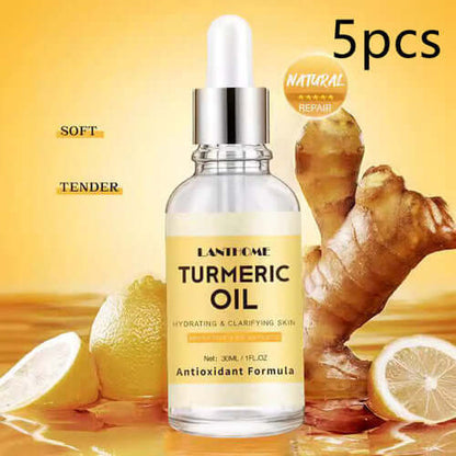 GlowRoot™ – 5-Piece Turmeric Skincare Kit for Radiant Skin with turmeric oil for hydration and clarity.