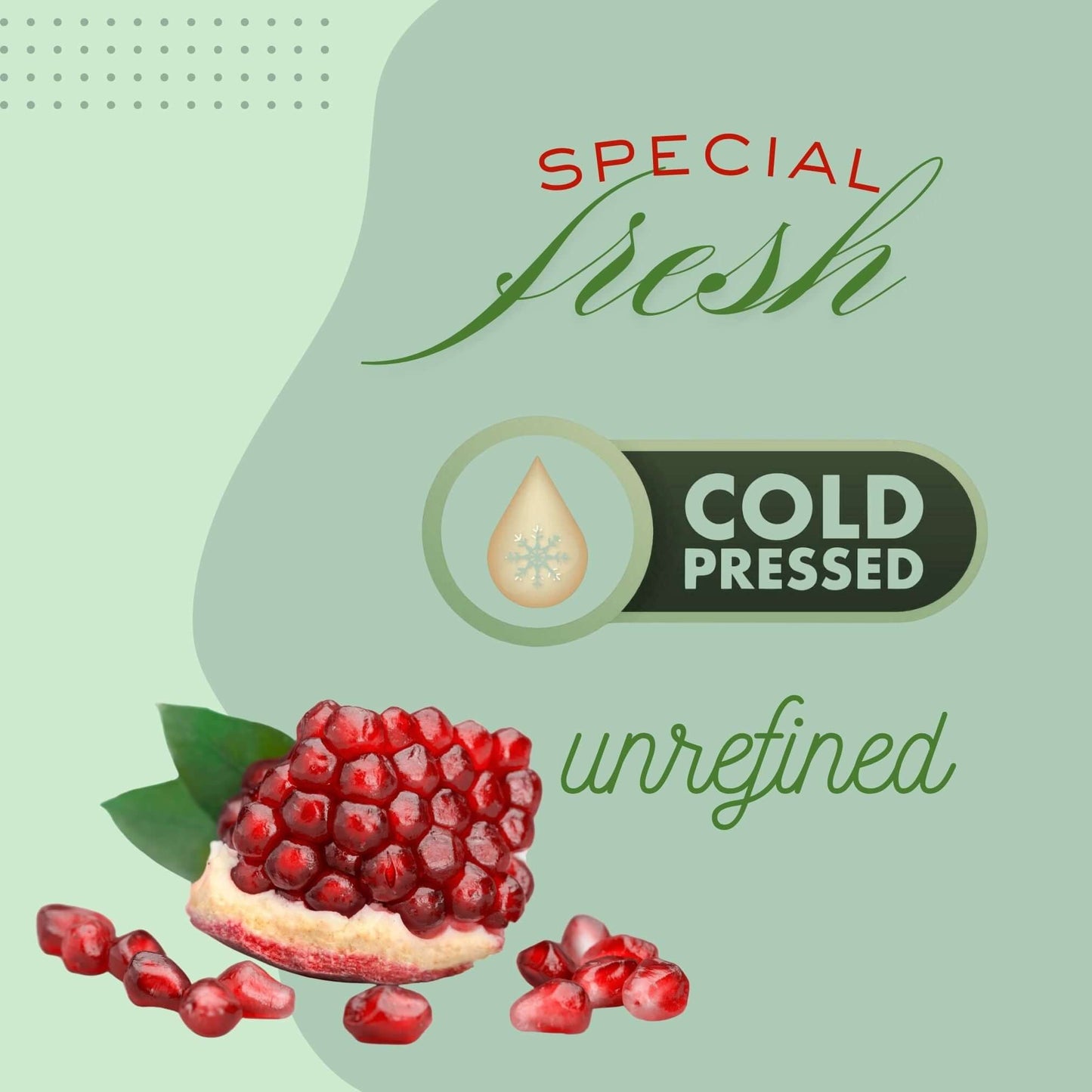 Pomegranate Oil (organic, cold pressed, unrefined)
